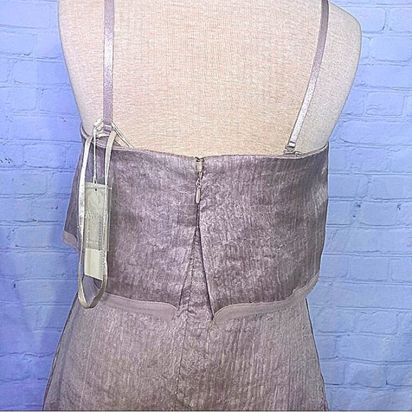 NWT BCBGeneration light mauve dress w sheer overlay - Picture 11 of 16